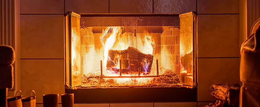 Mendota Hearth Landscape Fireplace Installation in Dundalk, Maryland