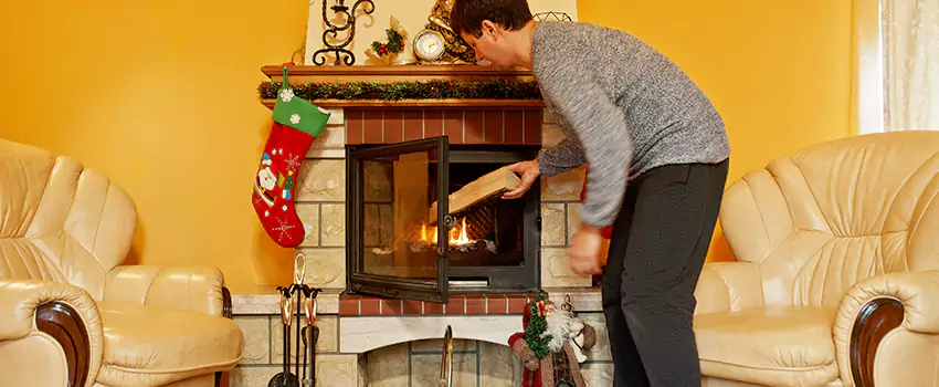 Rusted Metal Fireplace Restoration in Dundalk, Maryland
