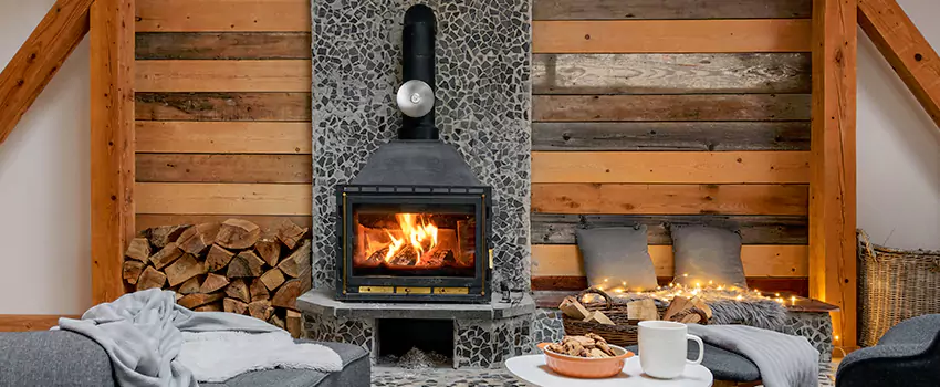 Thelin Hearth Products Direct Vent Gas Stove Fireplace Inspection in Dundalk, Maryland